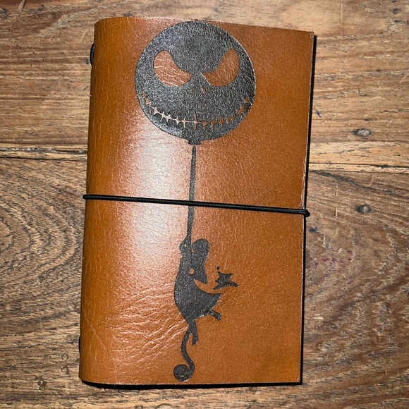 Hand Crafted Accessories - Hand Crafted Custom Laser Engraved Leather Midori Style Journal Notebook Cover
